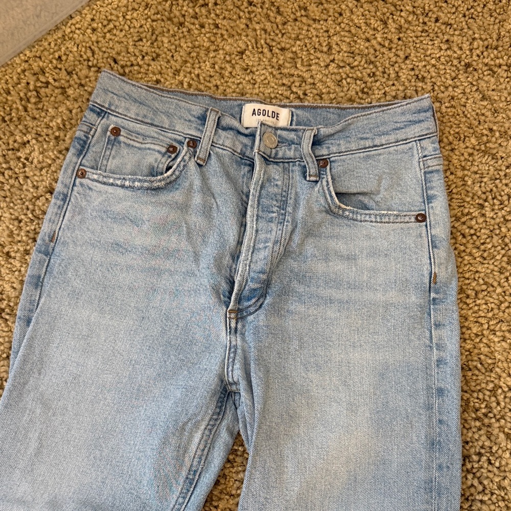 AGOLDE riley crop jeans